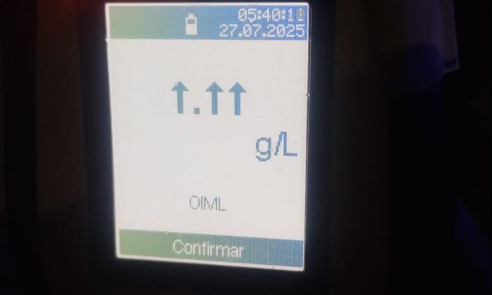 Alcoholizado, con una nena y en contramano: un conductor «reventó» el alcoholímetro en Río&nbsp;Cuarto